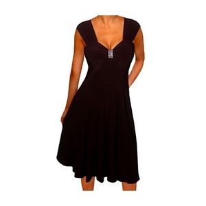Funflash Black Slinky Cocktail Dress